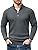 TACVASEN Men's Quarter Zip Sweaters Men Soft Cotton Pullover Winter Fall Turtleneck Knitted Mock Neck Casual Long Sleeve