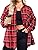 Zeagoo Womens Plus Size Flannel Plaid Shirt Long Sleeves Button Down Shirts Casual Collared Shacket Tops