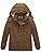 WenVen Boy's and Girl's Cotton Heavy Hooded Parka Coat
