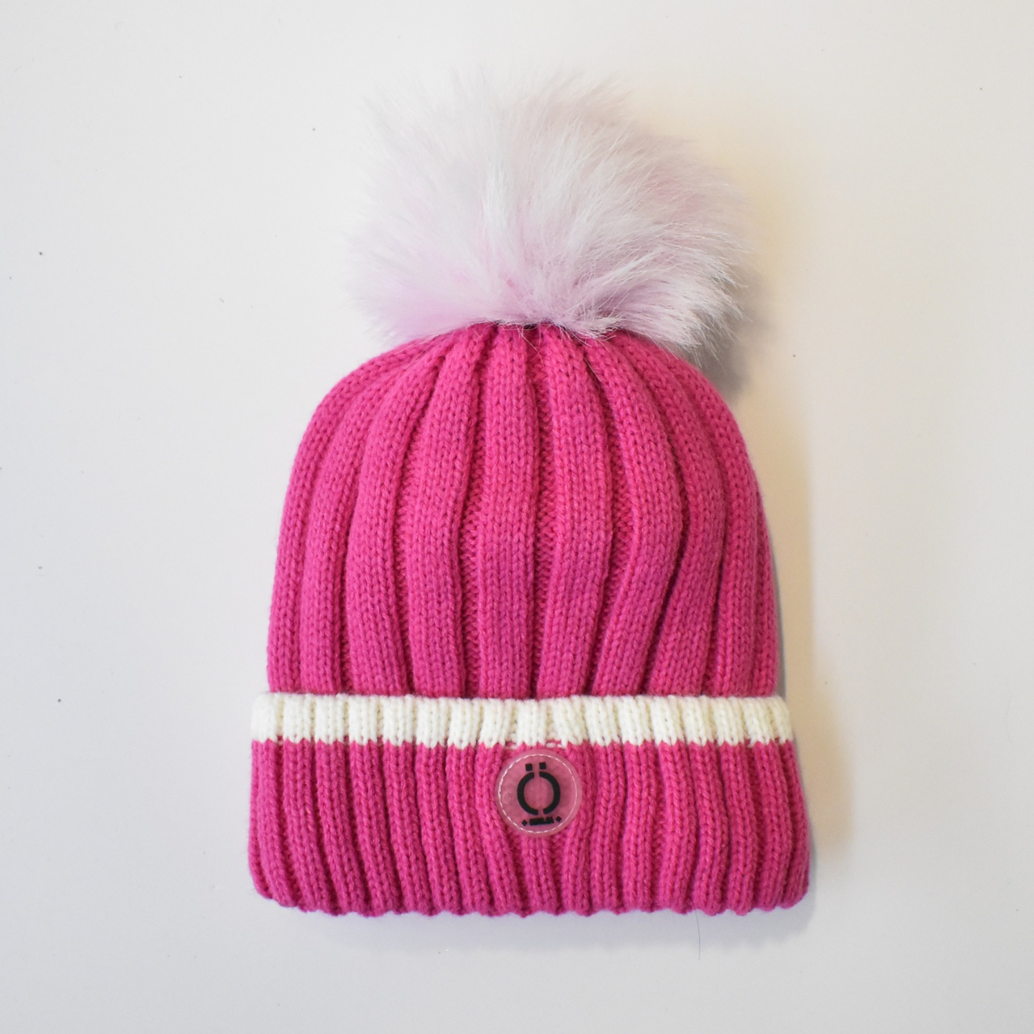 Fushia Stripe Tuque