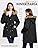HEEKPEK Womens Fall Jackets Fleece Lined Parka Jacket Hooded Long Warm Coat with Faux Fur Hood Pockets Winter Overcoat
