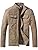WenVen Men's Cotton Canvas Lightweight Military Jacket Casual Field Windbreaker