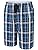 MoFiz Men's Sleepwear Shorts Pajama Bottom Lounge Short Plaid Button Open Fly 3Pack