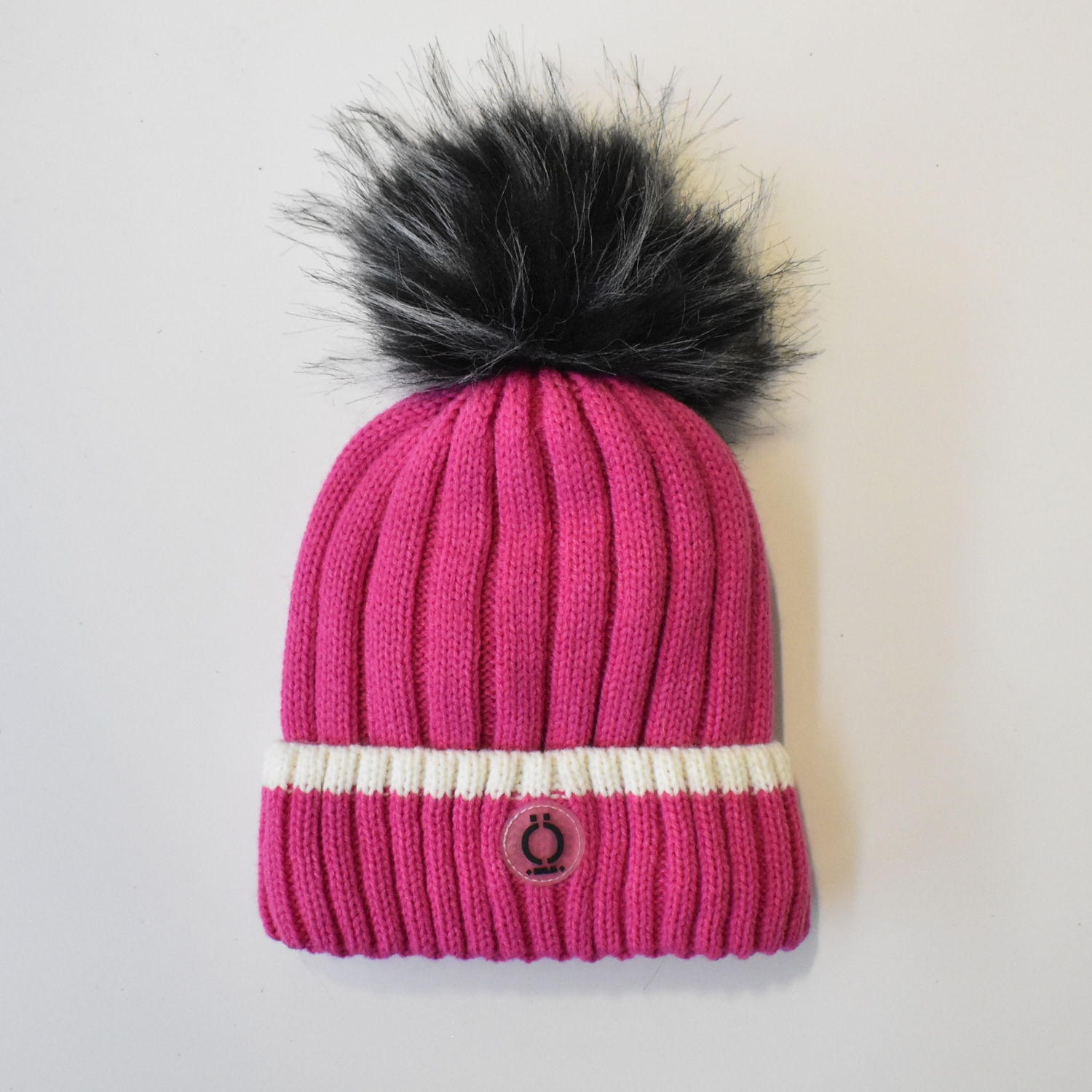 Fushia Stripe Tuque