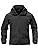 TACVASEN Men's Tactical Military Soft Shell Jacket Waterproof Warm Coat with Hood Fleece Lined Insulated Work Jackets