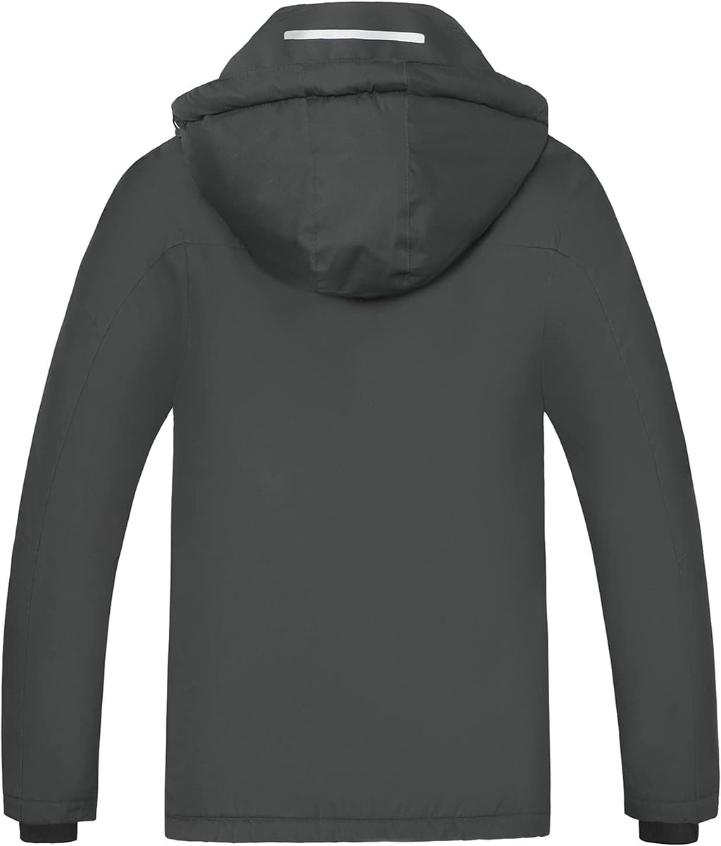 WULFUL Men's Waterproof Ski Jacket Warm Winter Snow Coat Mountain Windbreaker