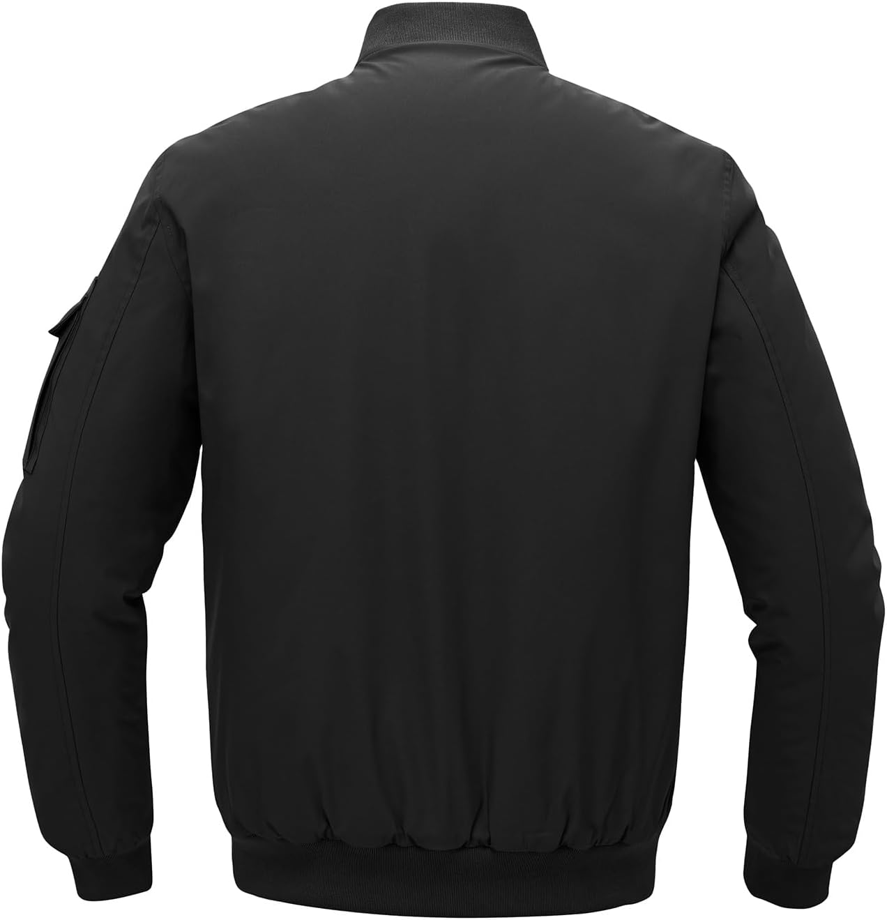 BGOWATU Men's Bomber Jacket Fall Winter Qulited Full Zip Windprooof Casual Padded Warm Coat