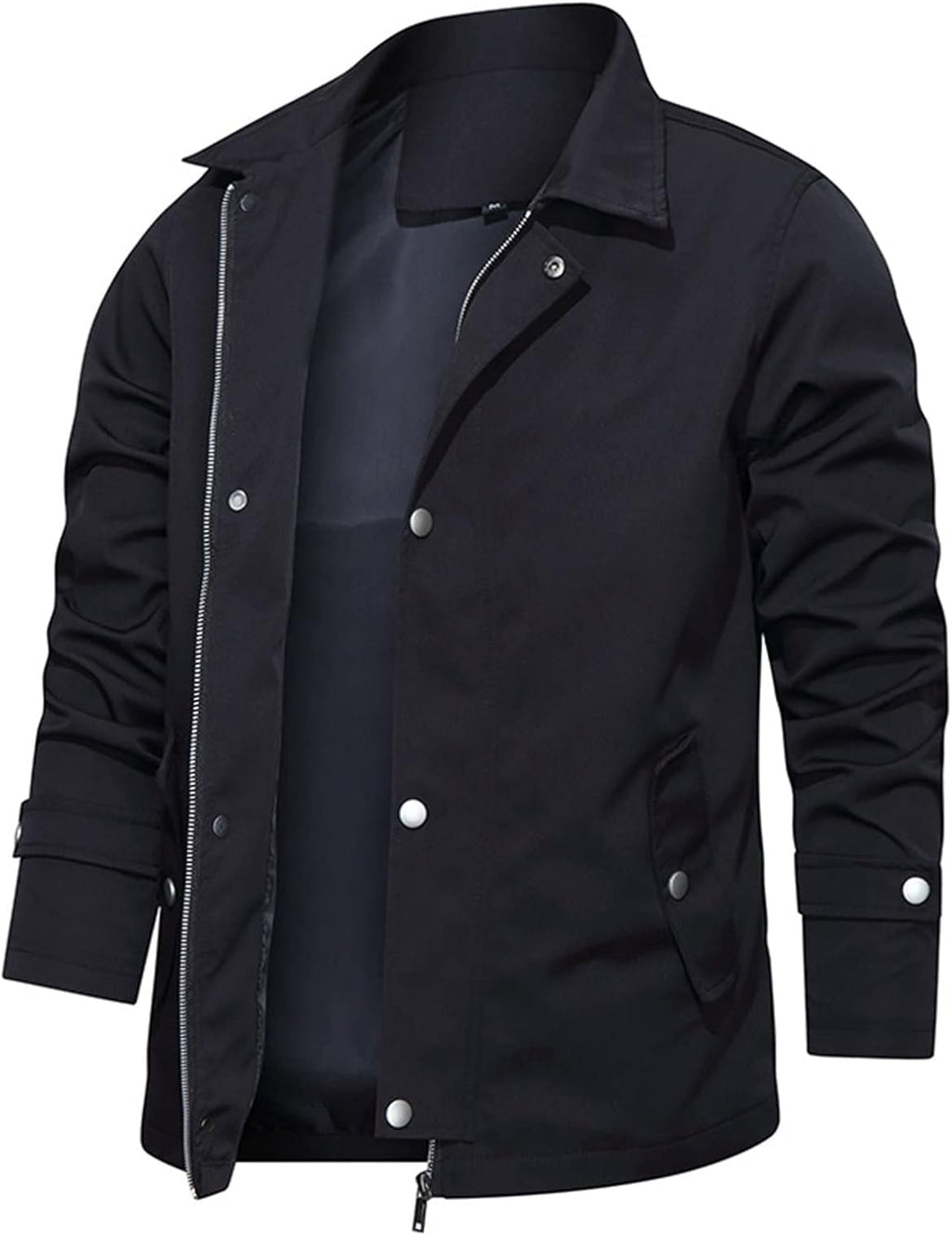 Men's Lightweight Waterproof Bomber Jacket Casual Athletic Varsity Coats Full Zipper Hiking Thin Windbreaker