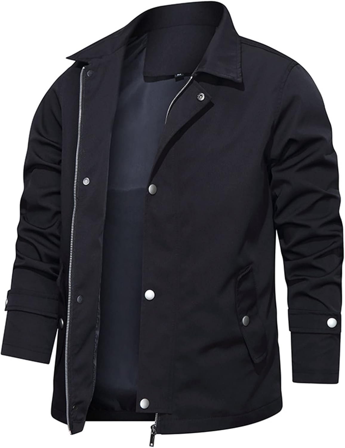 Men's Lightweight Waterproof Bomber Jacket Casual Athletic Varsity Coats Full Zipper Hiking Thin Windbreaker