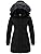 Wantdo Women's Waterproof Winter Coat Warm Long Puffer Coat Hooded Thicken Parka