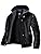 Wantdo Men's Winter Coat Faux Leather Spring Jacket with Removable Hooded Casual