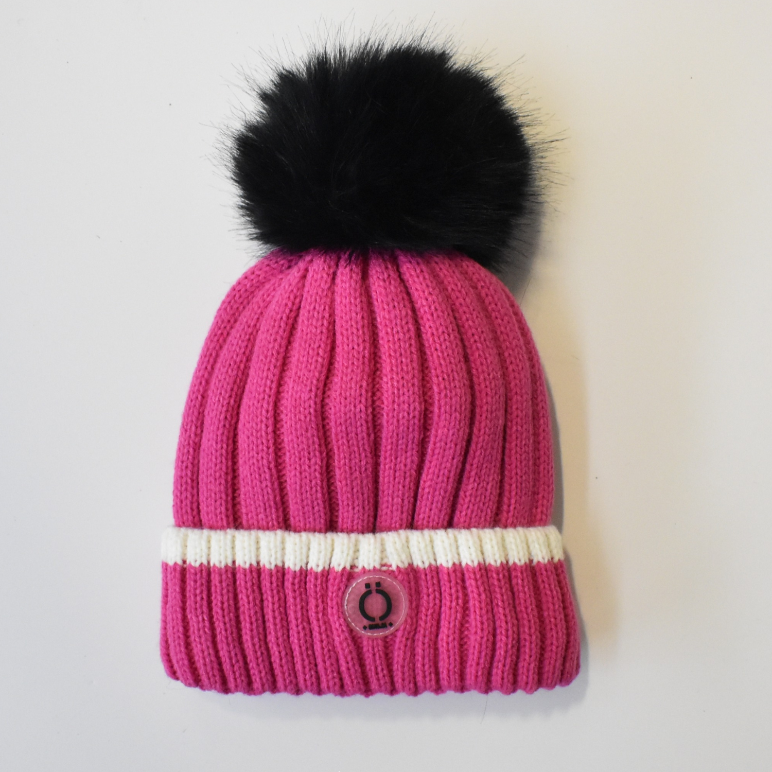 Fushia Stripe Tuque