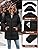 HEEKPEK Womens Winter Puffer Coats Long Thicken Quilted Fleece Lined Parka Warm Jackets with Detachable Faux Fur Hood