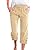 heekpek Womens Capris Pants High Waist Drawstring Cotton Casual Palazzo Trendy Lounge Beach Summer Trousers with Pockets