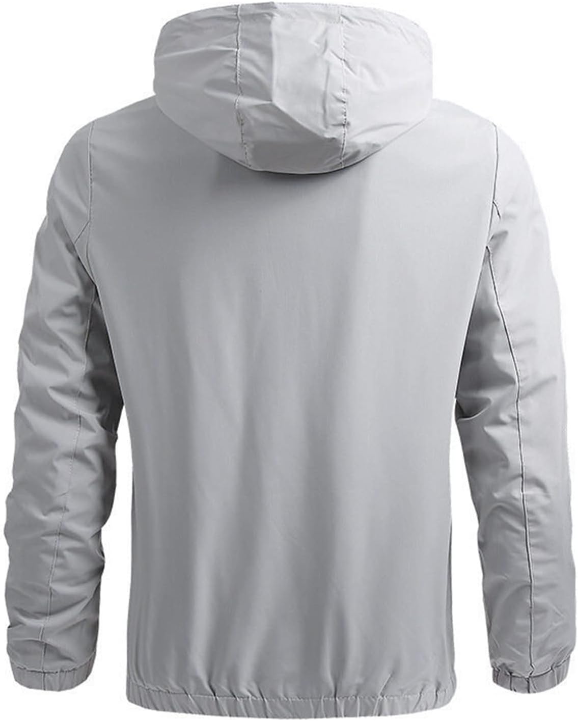 JEShifangjiusu Men'S Lightweight Active Water Resistant Casual Sportswear Hooded Rain Jacket Warm Waterproof Hiking Coat