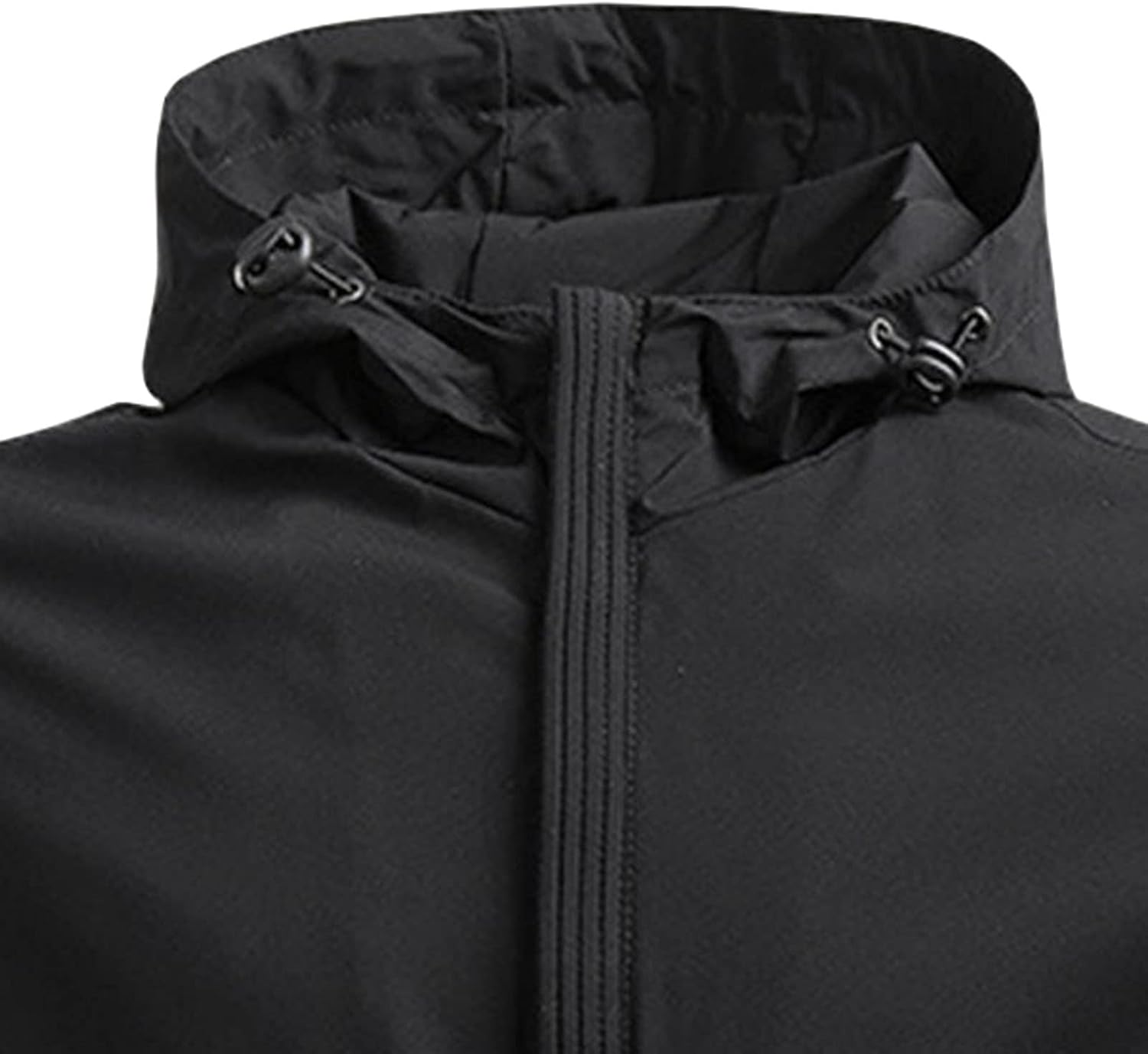 JEShifangjiusu Mens Rain Jacket Waterproof Lightweight Thin Windbreaker Zip Pocket Winter Down Jacket With Hooded Hiking Coat