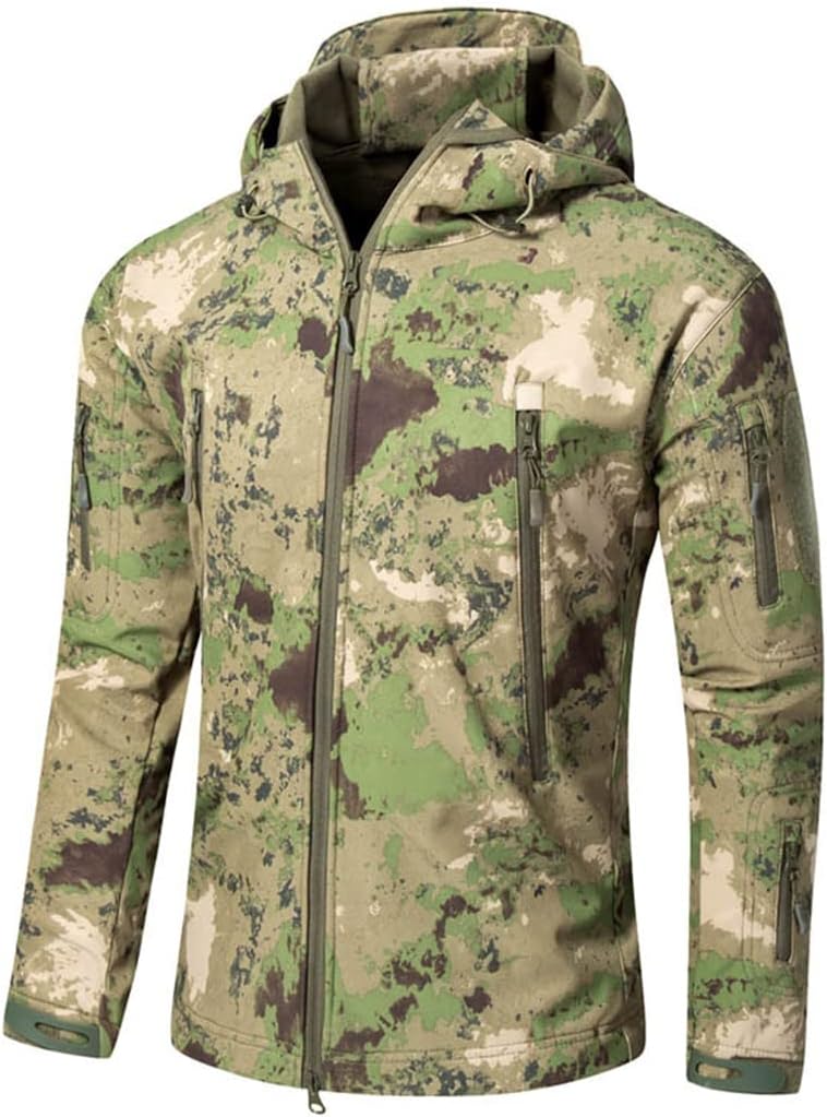 AXEBHPED Tactical Military Jackets Men Waterproof Coat Camo1 Army Outdoor Camping Clothing, At, X-Large
