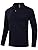 MoFiz Lightweight Men's Long Sleeve Polo Shirts Quarter Zipper Pullover Men's Polo Shirts