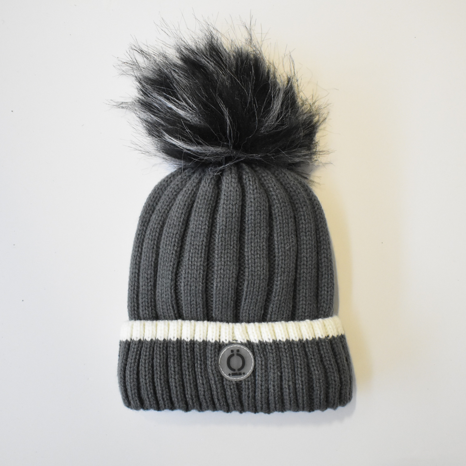 Grey Stripe Tuque