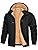 heekpek Mens Hoodies Full Zip Up Fleece Sweatshirt Pullover Hooded Sherpa Lined Jackets Thick Warm Winter Coats with Pockets