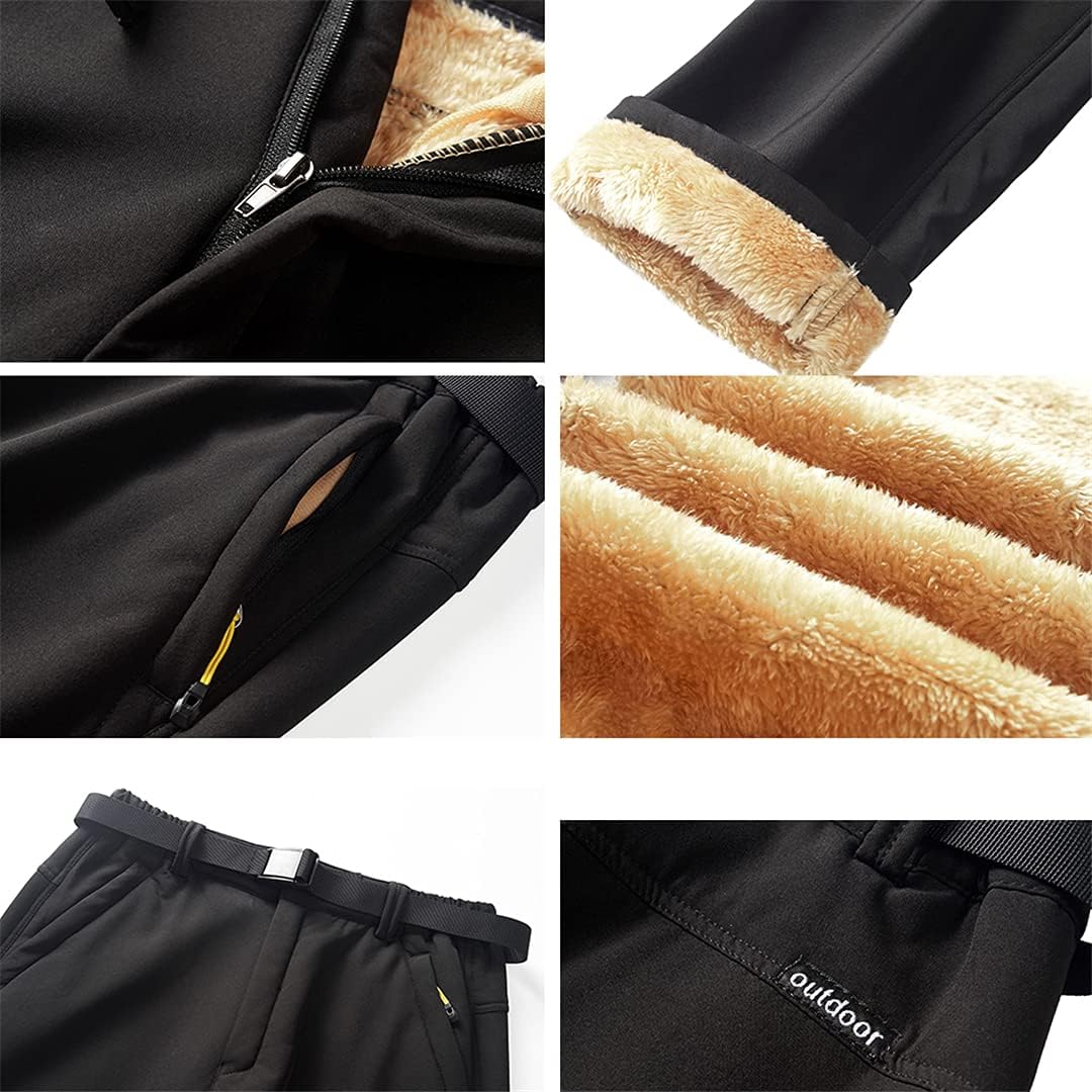 Men Soft Shell Jacket Set Winter Warm Fleece Tactical Military Jacket Outdoor Hiking Jacket and Pants Black Jacket Asian L EUR S