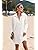 Zeagoo Women's Cotton Button Down Shirt Dress Roll-Up Sleeve Collared Linen Casual Tunic Blouse Top