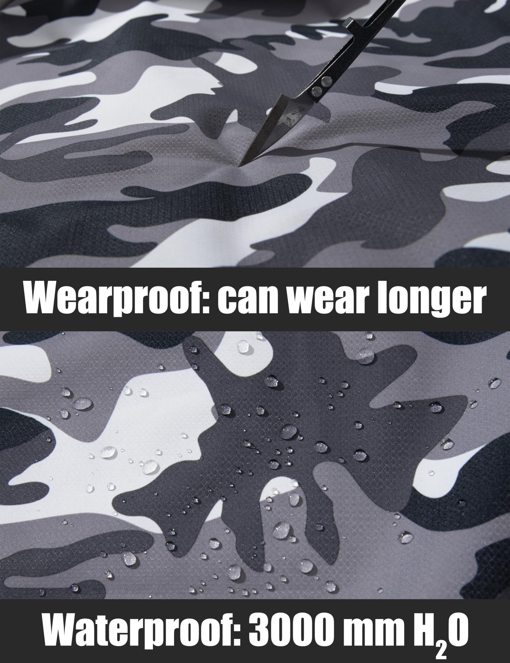 TACVASEN Men's Waterproof Fleece Liner Winter Coats Parka Mountain Windproof Warm Snow Ski Jacket with Multi-Pockets