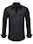TACVASEN Men's Dress Shirts with Pocket Regular Fit Long Sleeve Solid Button Up Shirts for Casual Business