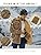 TACVASEN Men's Cotton Jackets Winter Fleece Lined Casual Warm Cargo Coat Snaps Working Sherpa Jacket with Multi Pockets