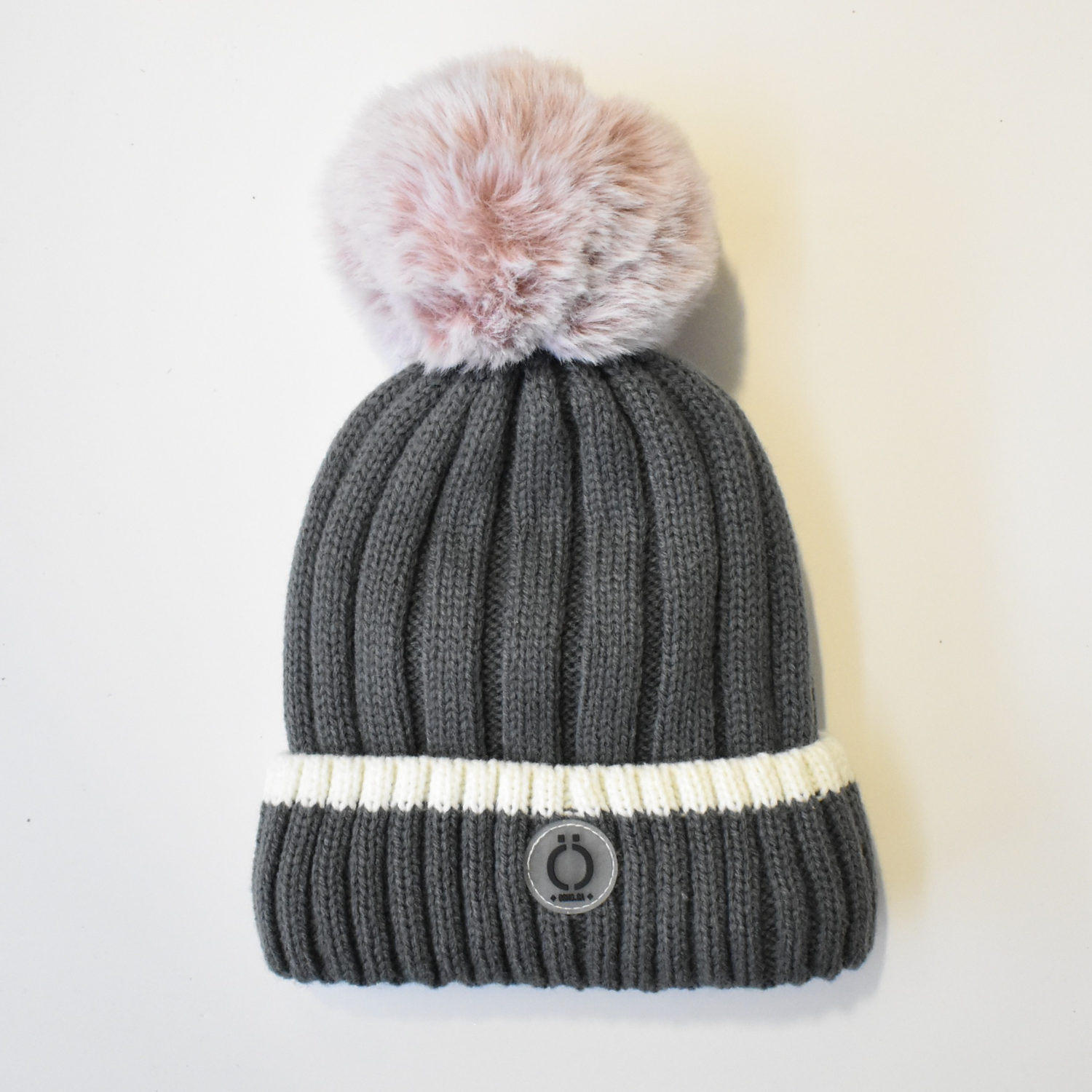 Grey Stripe Tuque