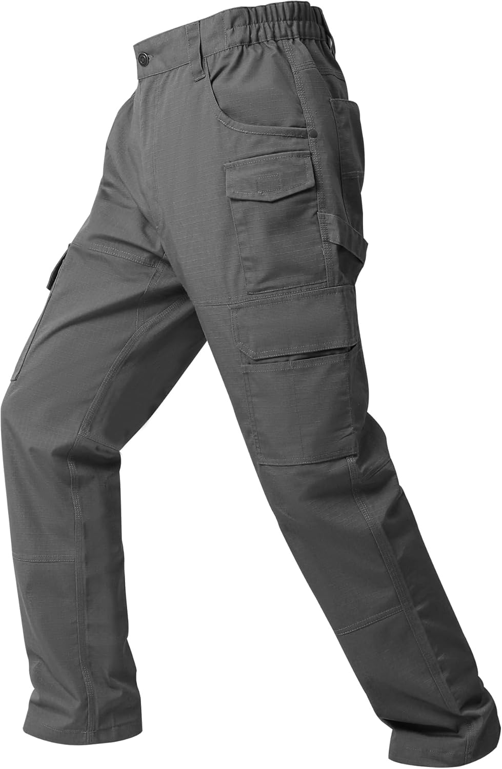 Wantdo Men's Work Cargo Pants Ripstop Relaxed Fit Casual Tactical Hiking Pants
