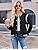 ZEAGOO Bomber Jackets Women Varsity Casual Lightweight Fall Fashion Button Down Short Outerwear with Pockets