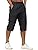 TACVASEN Men's Capri Pants with 7 Pockets Cargo Shorts Twill Elastic Below Knee 3/4 Capri Long Shorts