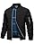 TACVASEN Men's Bomber Jacket Lightweight Windbreaker Plaid Lined Casual Fashion Spring Fall Windproof Zip Up Jacket for Men