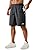 TACVASEN Men's Running Athletic Shorts Quick Dry Lightweight Gym Sports Workout Stretch Short with 3 Zipper Pockets