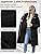 HEEKPEK Womens Winter Jacket Long Puffer Coat Quilted Warm Thicken Jackets Hooded Water Repellent Outerwear with Side Zippers