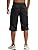 TACVASEN Men's Capri Pants with 7 Pockets Cargo Shorts Twill Elastic Below Knee 3/4 Capri Long Shorts