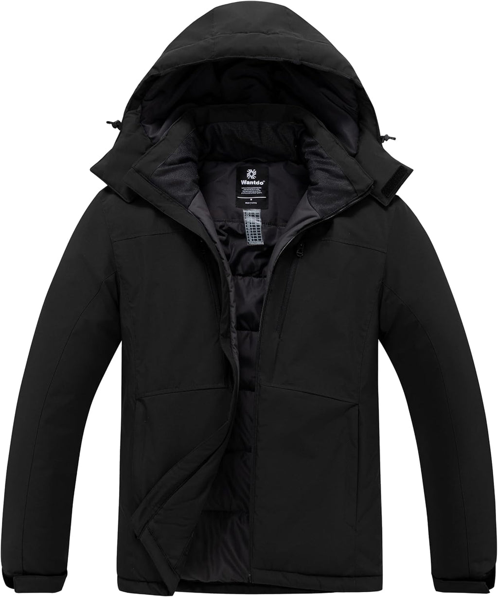 Wantdo Men's Mountain Waterproof Ski Jacket Snow Jacket