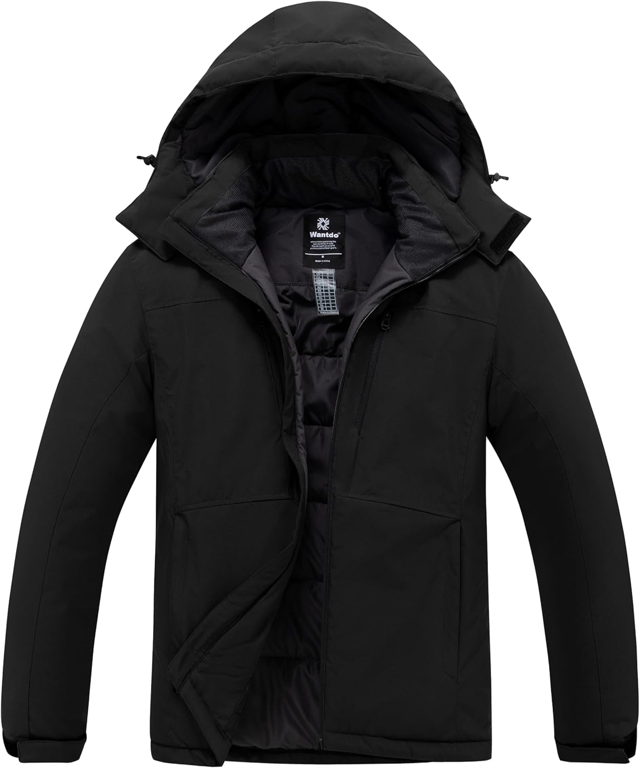 Wantdo Men's Mountain Waterproof Ski Jacket Snow Jacket