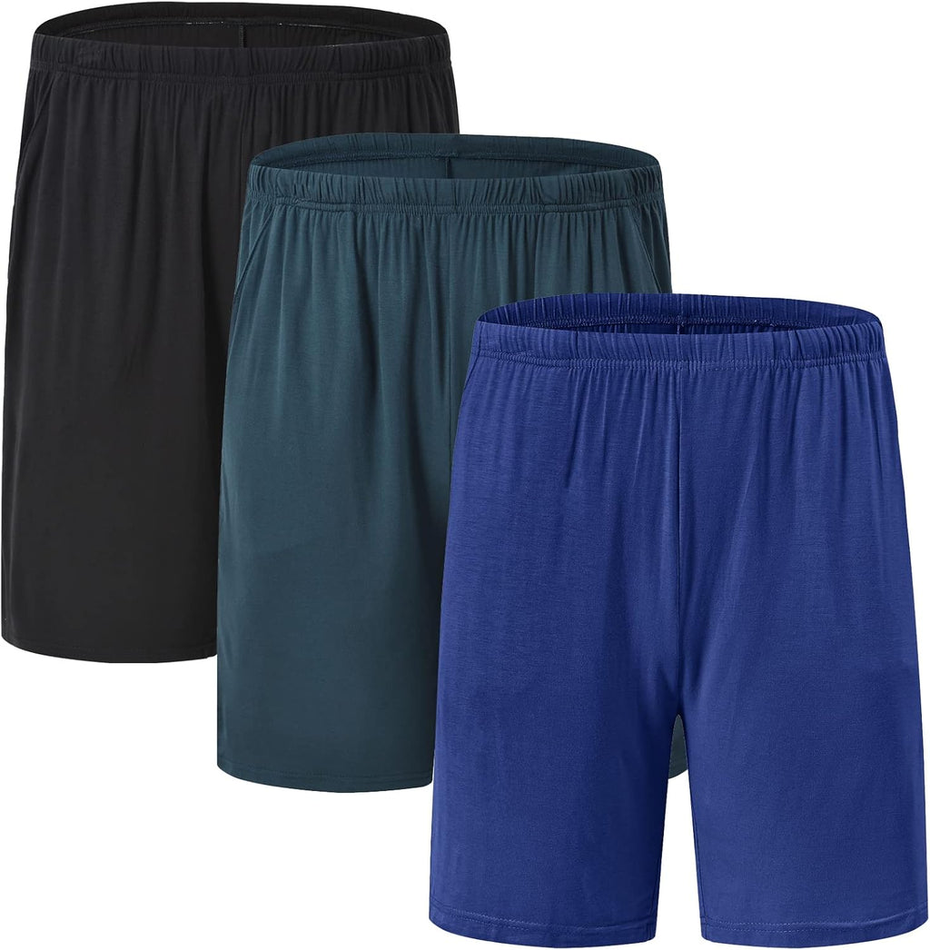 MoFiz Mens Sleeping Stretch Boxer Shorts Ultra-Soft Modal Lounge Pajama Bottoms with Pockets