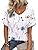 Zeagoo Women's Short Sleeve V-Neck Shirts Loose Casual Tee T-Shirt