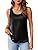 Zeagoo Women's Satin Tank Tops Scoop Neck Sleeveless Camisole Tops 2025 Summer Basic Blouses Tank Shirt