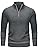 TACVASEN Men's Quarter Zip Sweaters Men Soft Cotton Pullover Winter Fall Turtleneck Knitted Mock Neck Casual Long Sleeve