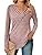 Zeagoo Women Tunic Tops to wear with Leggings v Neck Long Sleeve Shirts Women's Casual Pullover Tops Womens Blouses for Women Light Purple Large