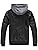 Wantdo Men's Winter Coat Faux Leather Spring Jacket with Removable Hooded Casual