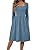 Zeagoo Women Casual Dress with Pockets Winter Sweater Dress 2025 Blue